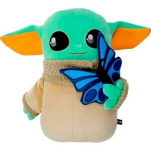 Star Wars Mandalorian Grogu Holiday Child Ginormous Cuddle Plush 24” Butterfly